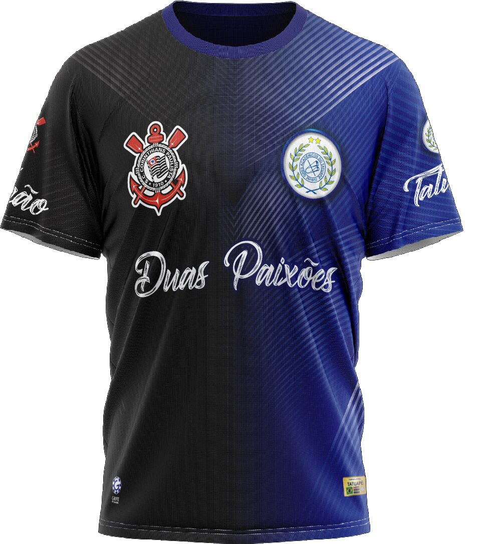Camiseta Duas Paixões Tatuapé/Corinthians - Acadêmicos do Tatuapé - Imagem 1