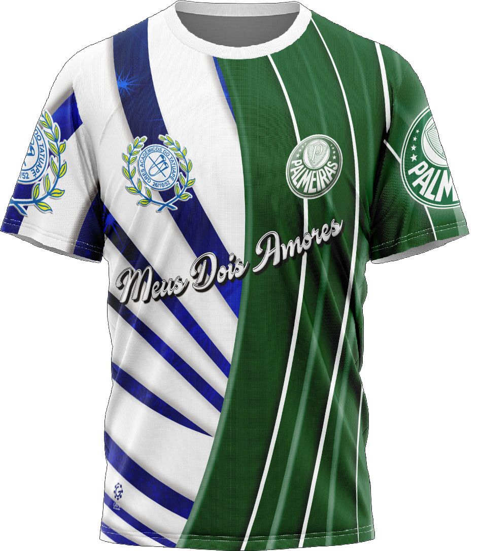 Camiseta Duas Paixões Tatuapé/Palmeiras - Acadêmicos do Tatuapé - Imagem 1