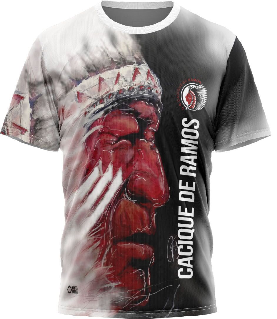 Camiseta Indigena - Cacique de Ramos [ILUSTRAÇÃO] - Imagem 1