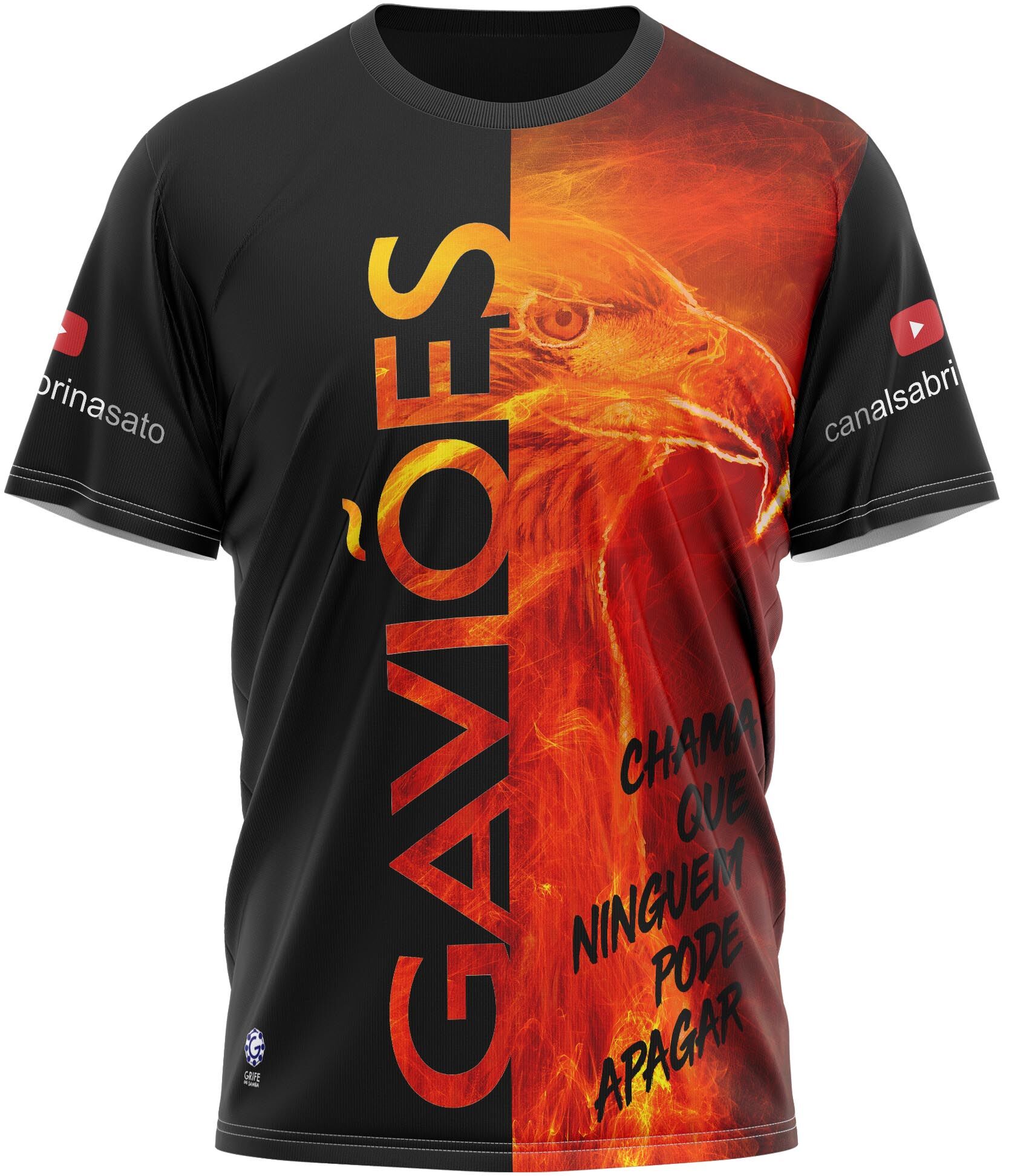 Camiseta Bateria - Chama que Ninguém Pode Apagar  - Gaviões da Fiel - Imagem 1