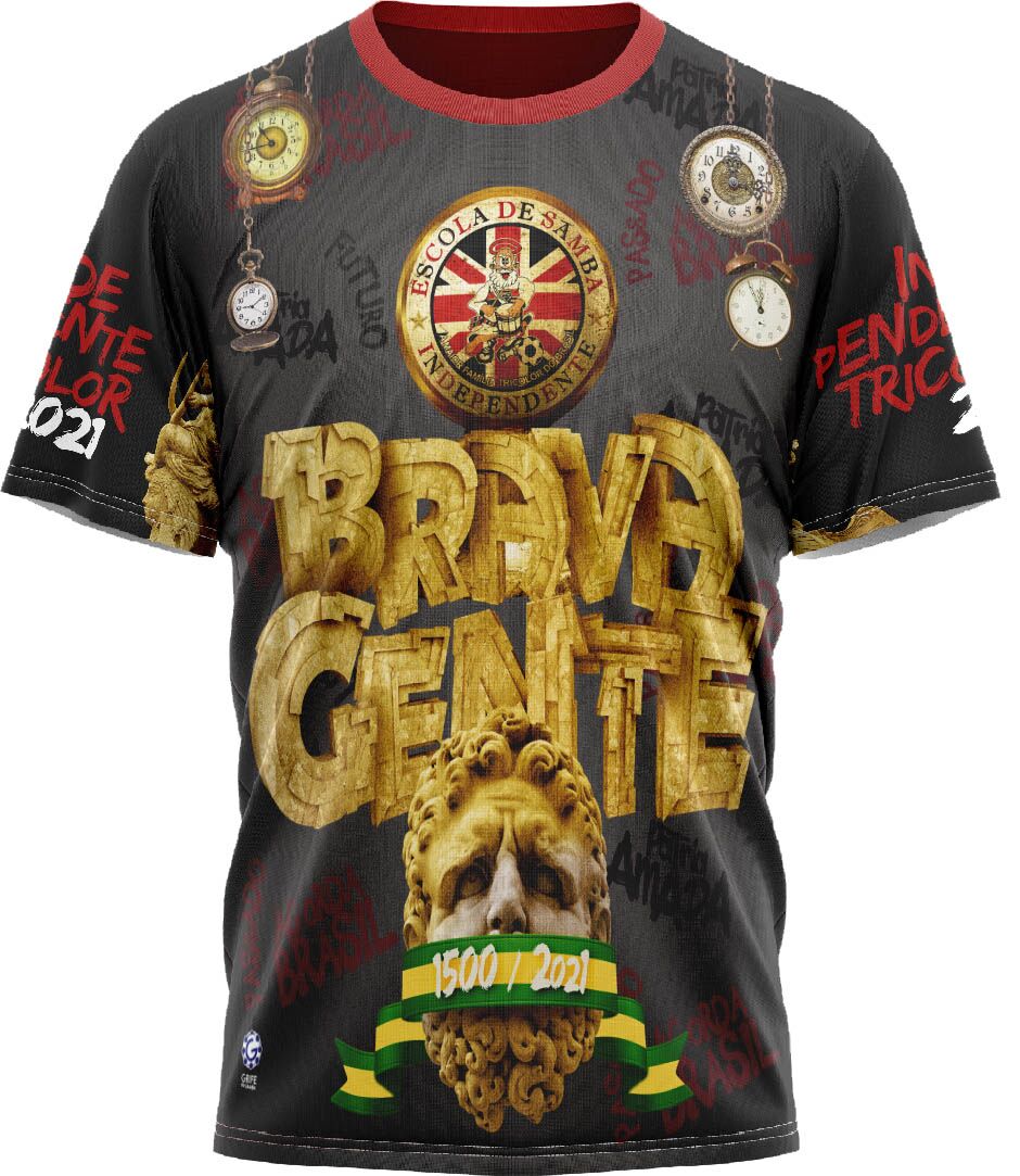 IND A 0119 (1) Camiseta Enredo 2021 Preta - Independente Tricolor - Imagem 1