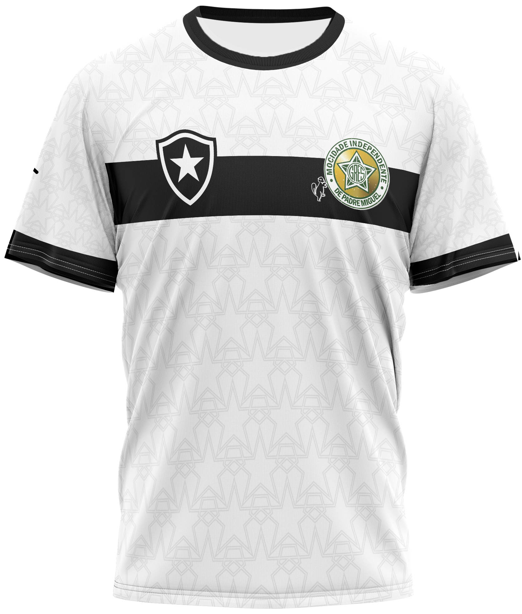 Camiseta Duas Paixões Mocidade / Botafogo- Mocidade Indep. Padre Miguel - Imagem 1