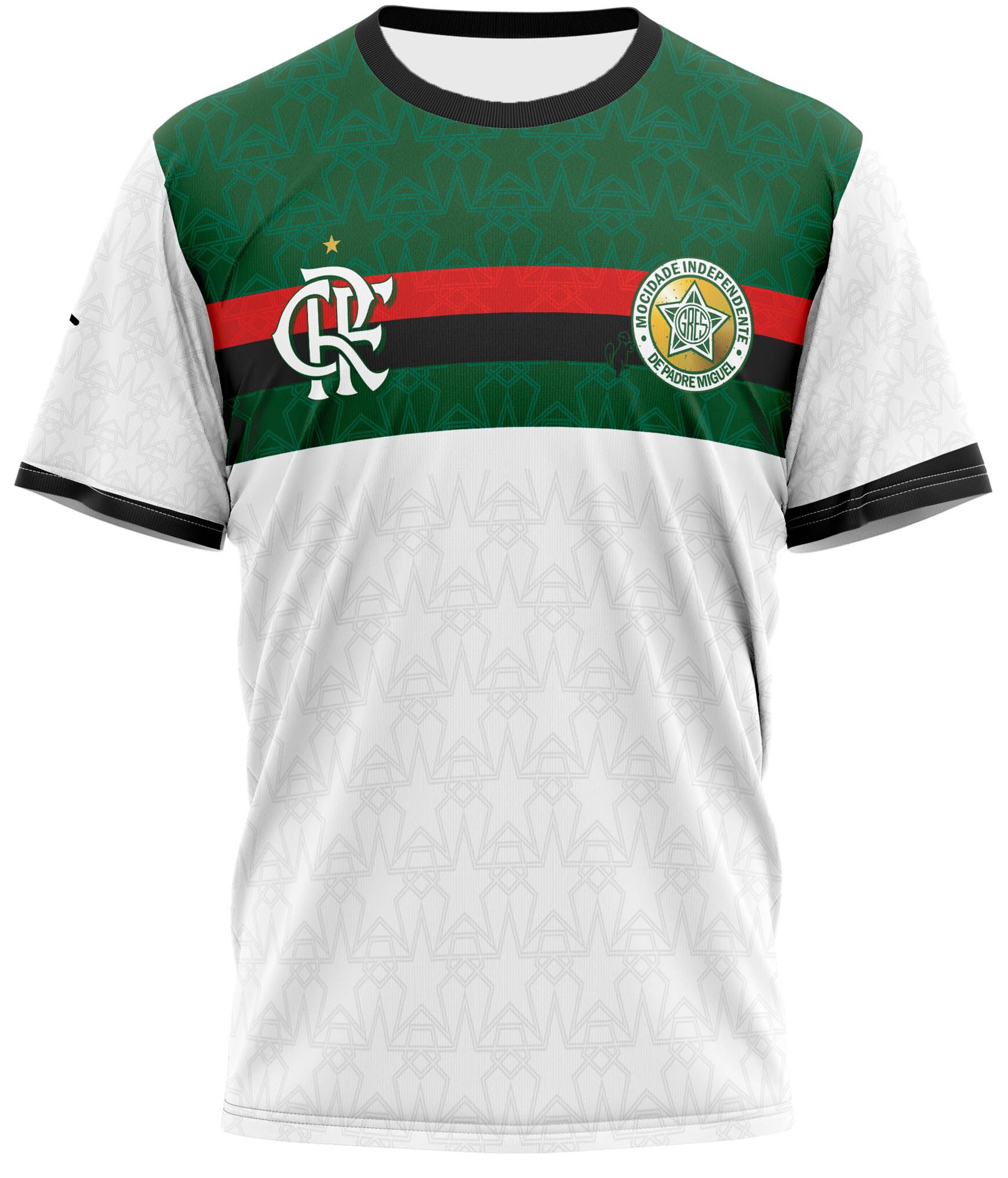 MPM A 012 (1) Camiseta Duas Paixões Mocidade / Flamengo- Mocidade Indep. Padre Miguel - Imagem 1