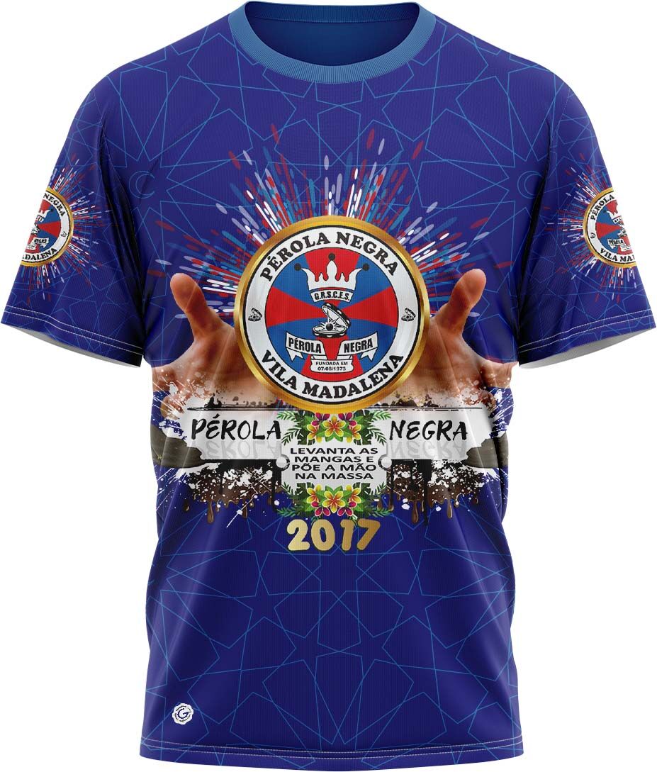 Camiseta Enredo 2017 Azul - Perola Negra - Imagem 1