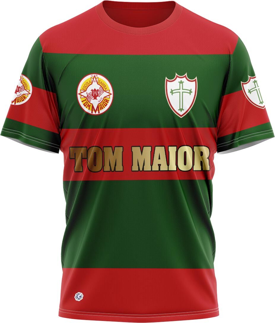 Exclusive Mockups for Branding and Packaging Design Camiseta Duas Paixões Tom Maior / Portuguesa - Tom Maior - Imagem 1