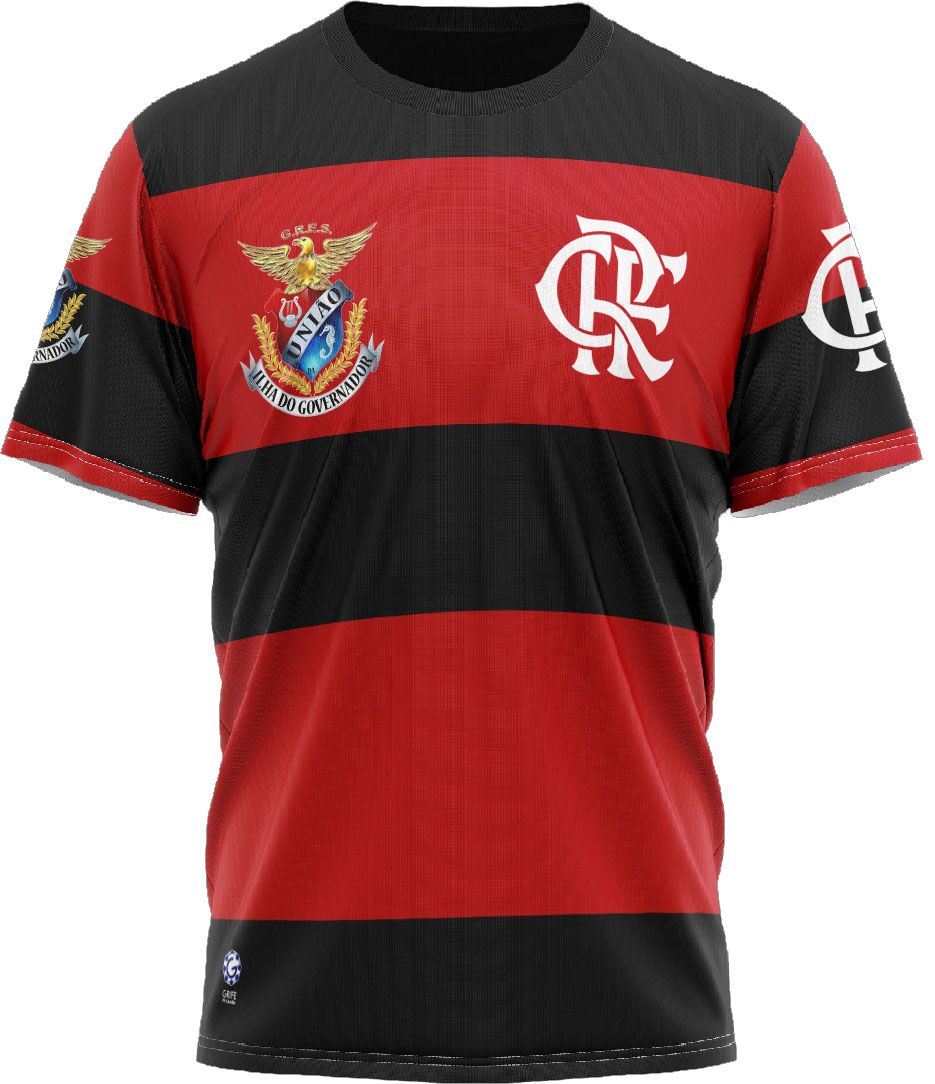 Camiseta Duas Paixões - União da Ilha / Flamengo - União da Ilha do Governador - Imagem 1