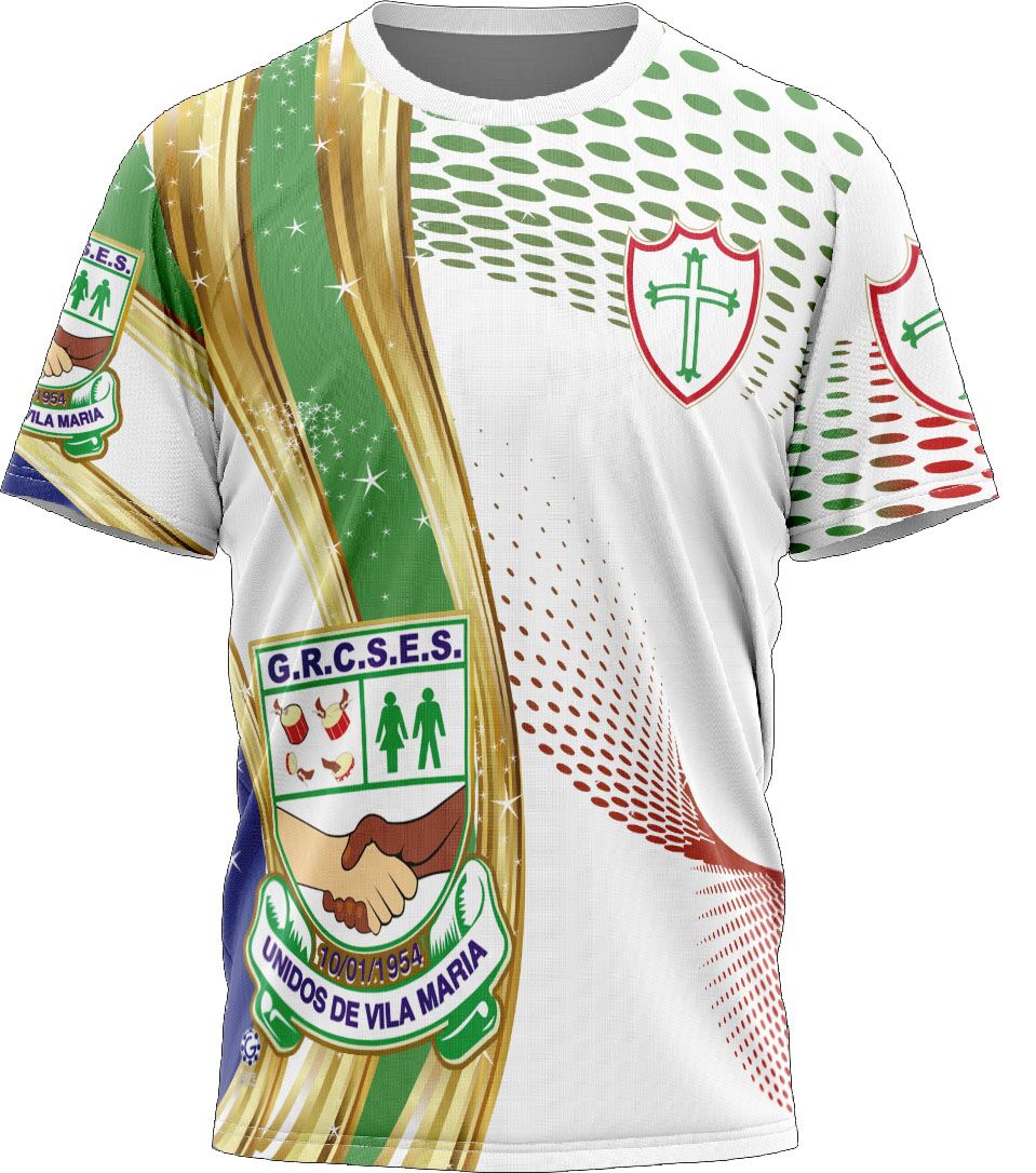 UVM 006 (2) Camiseta Duas Paixões Vila Maria / Portuguesa - Unidos de Vila Maria - Imagem 1