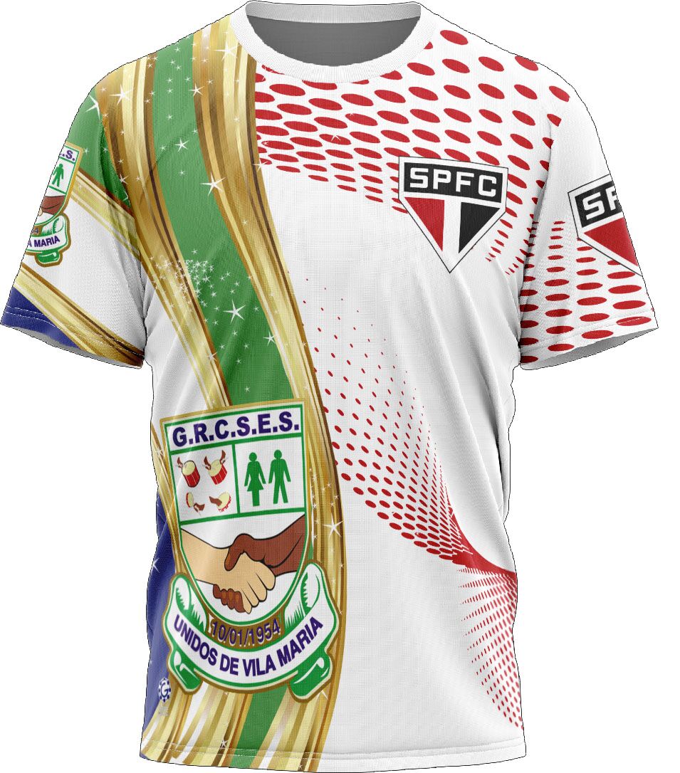Camiseta Duas Paixões Vila Maria / São Paulo - Unidos de Vila Maria - Imagem 1