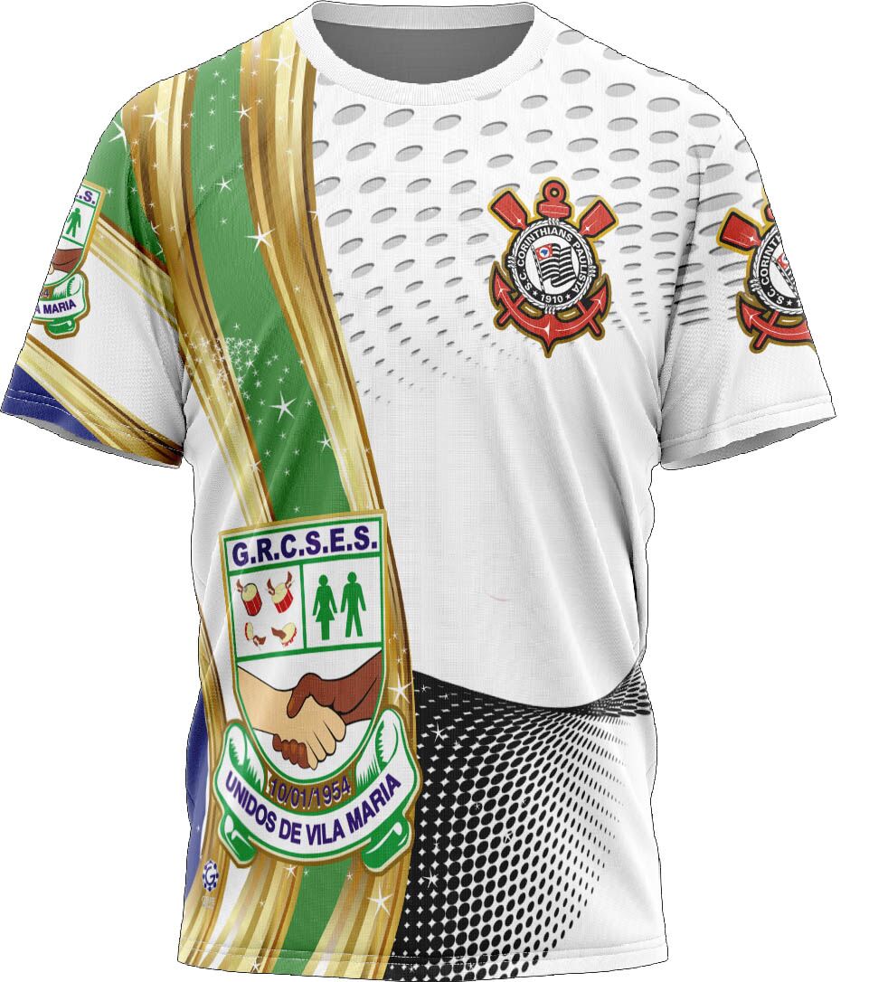Camiseta Duas Paixões Vila Maria / Corinthians - Unidos de Vila Maria - Imagem 1