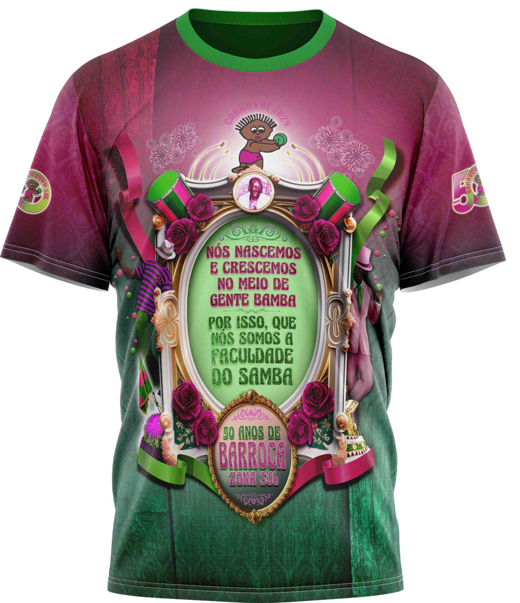 Camiseta Enredo 2024 - Barroca Zona Sul - Imagem 1