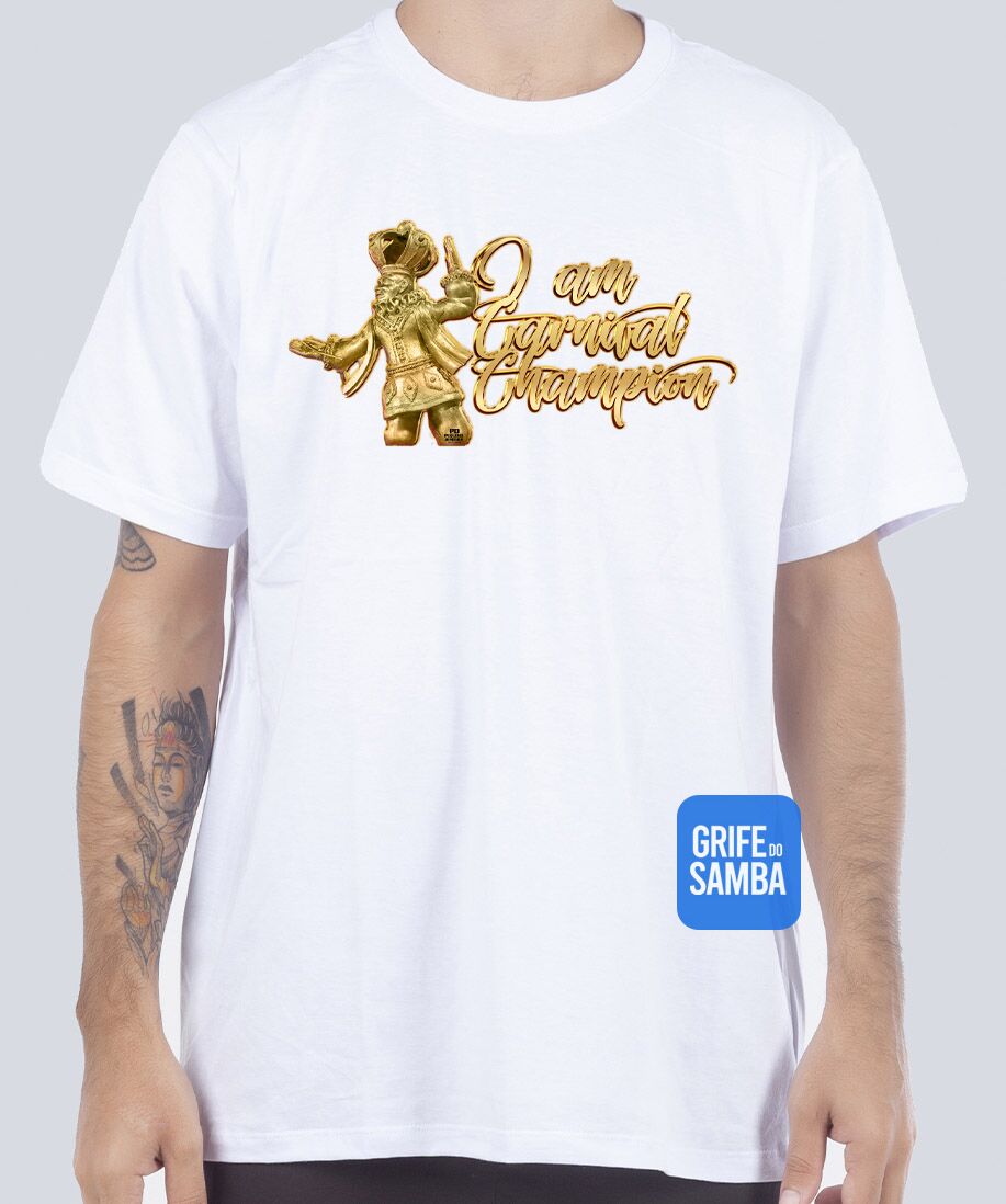 ESTAMPA 17 BRANCA FRENTE Camiseta - Carnaval Champions - Imagem 1