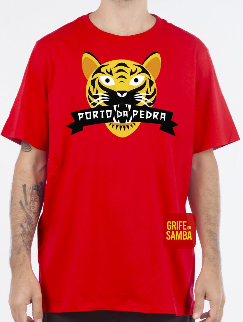 Camiseta de Algodão Xilogravura - Porto da Pedra - Imagem 1