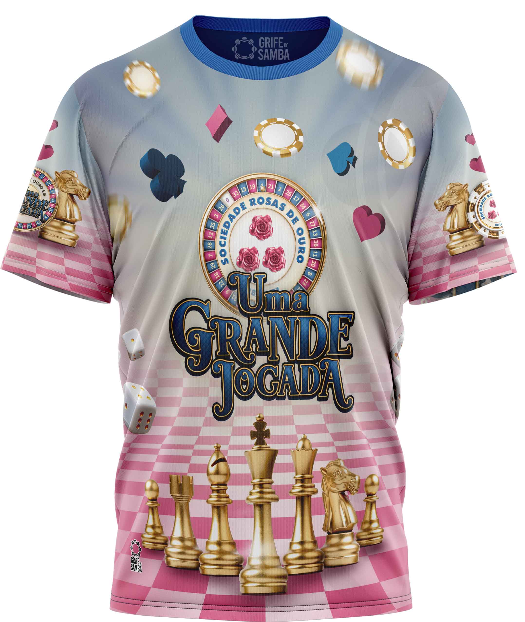 Camiseta Enredo 2025 - Rosas de Ouro - Imagem 1