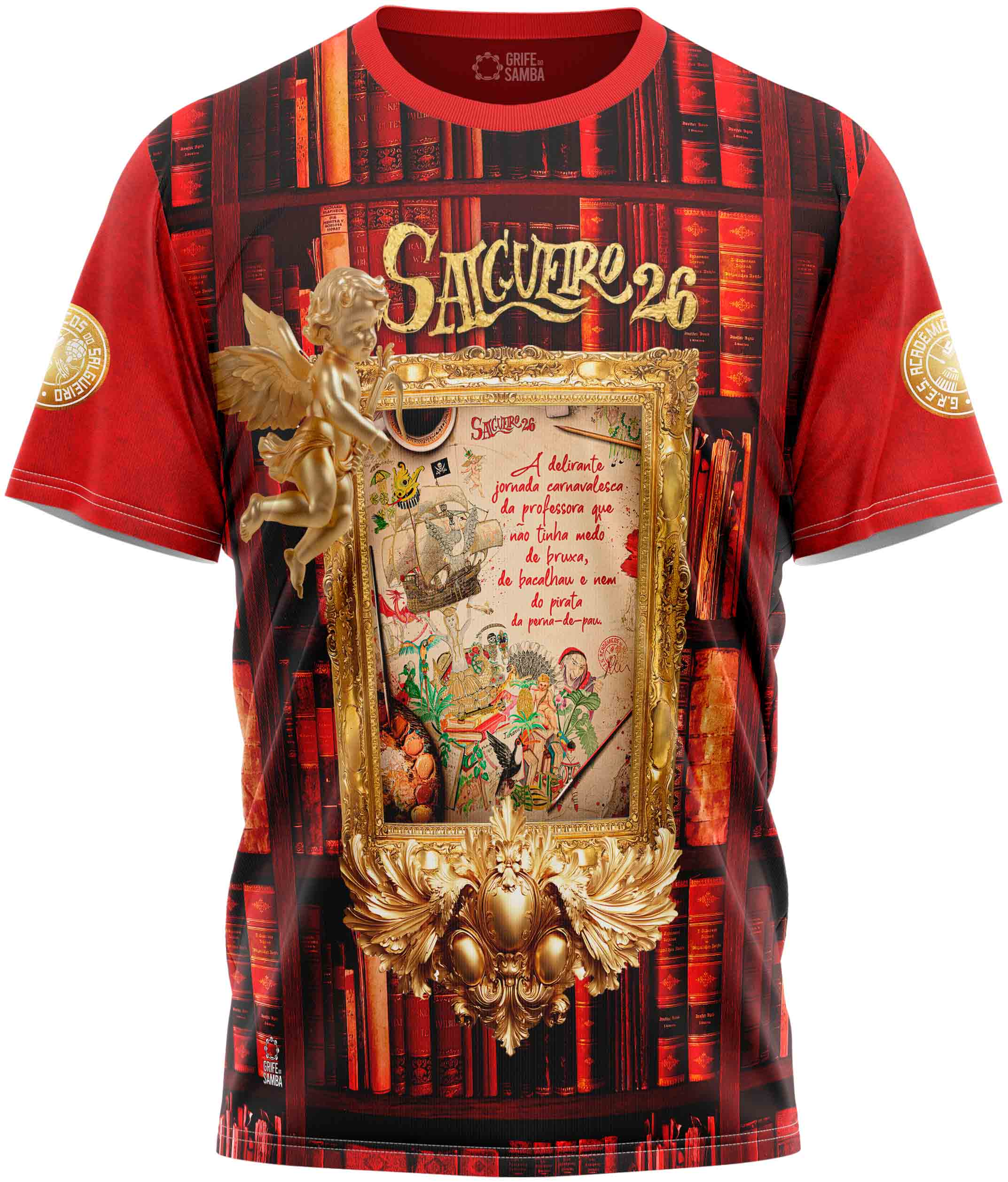 SAL A 047 - ENREDO 2026 VERMELHA (1) Camiseta Enredo 2026 - Salgueiro Vermelha - Imagem 1