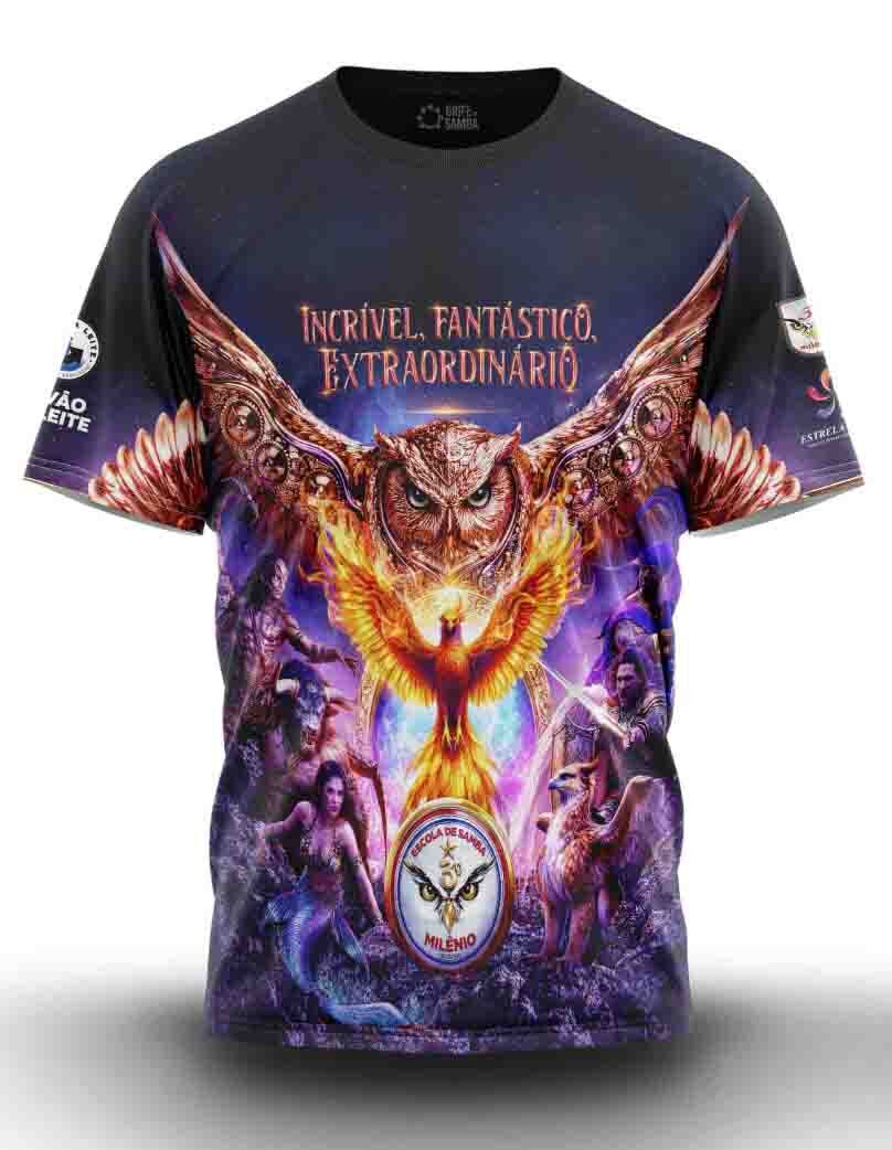 FRENTE Camiseta Terceiro Milênio - Enredo 2027 - Imagem 1