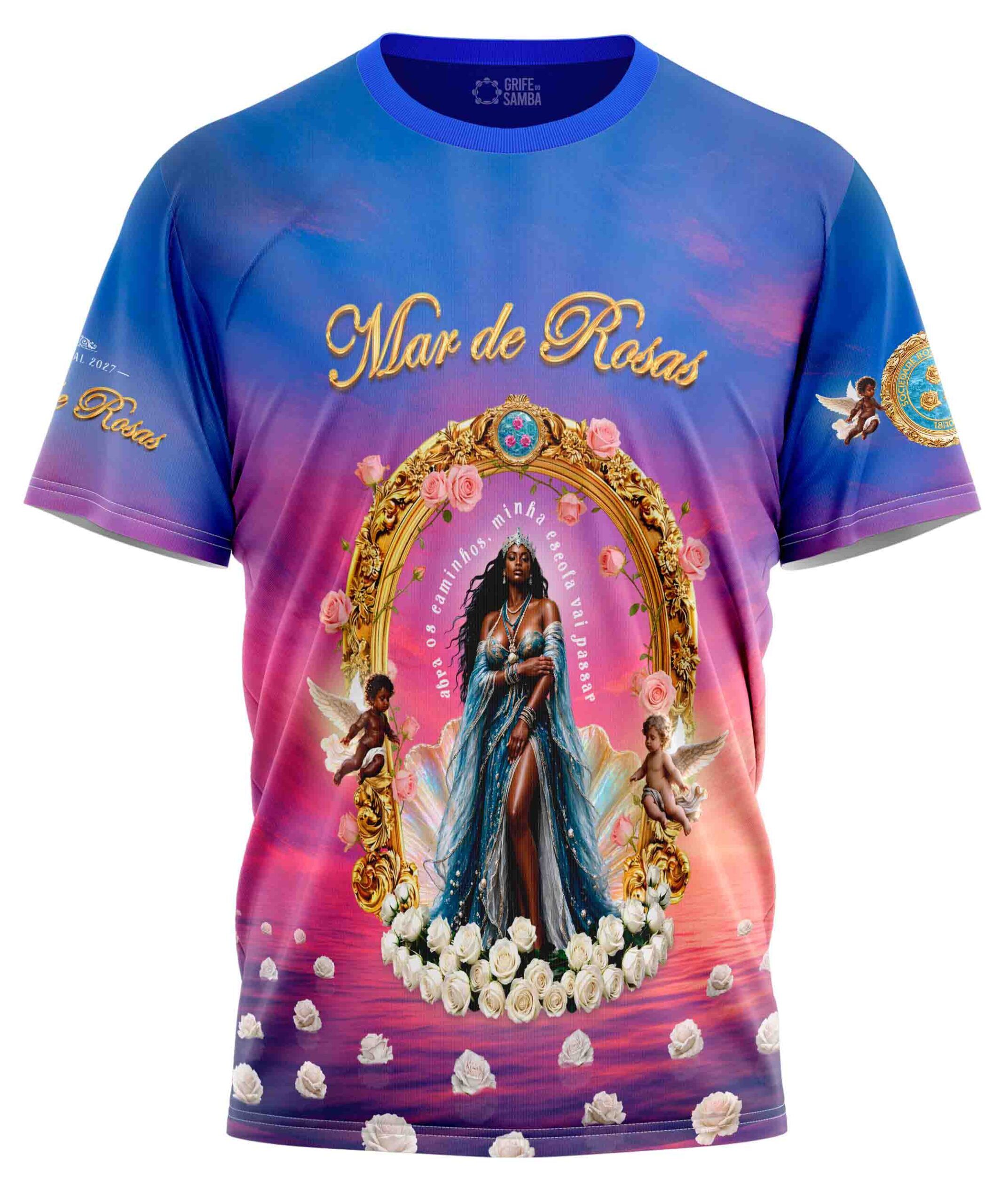 ROSAS DE OURO - ENREDO 2027 Camiseta Rosas de Ouro - Enredo 2027 - Imagem 1