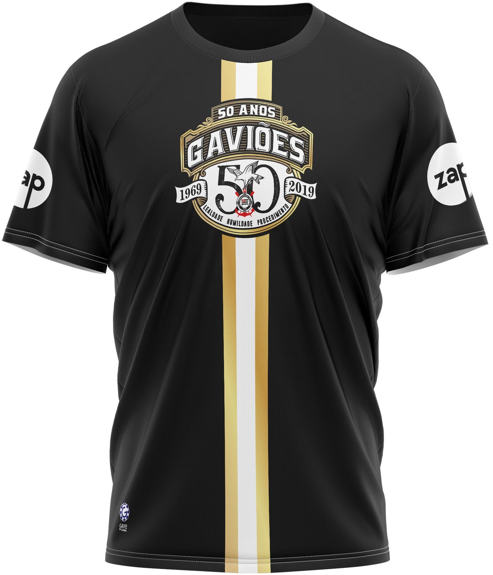 Camiseta Bateria - Jubileu de Ouro - Gaviões da Fiel - Imagem 1