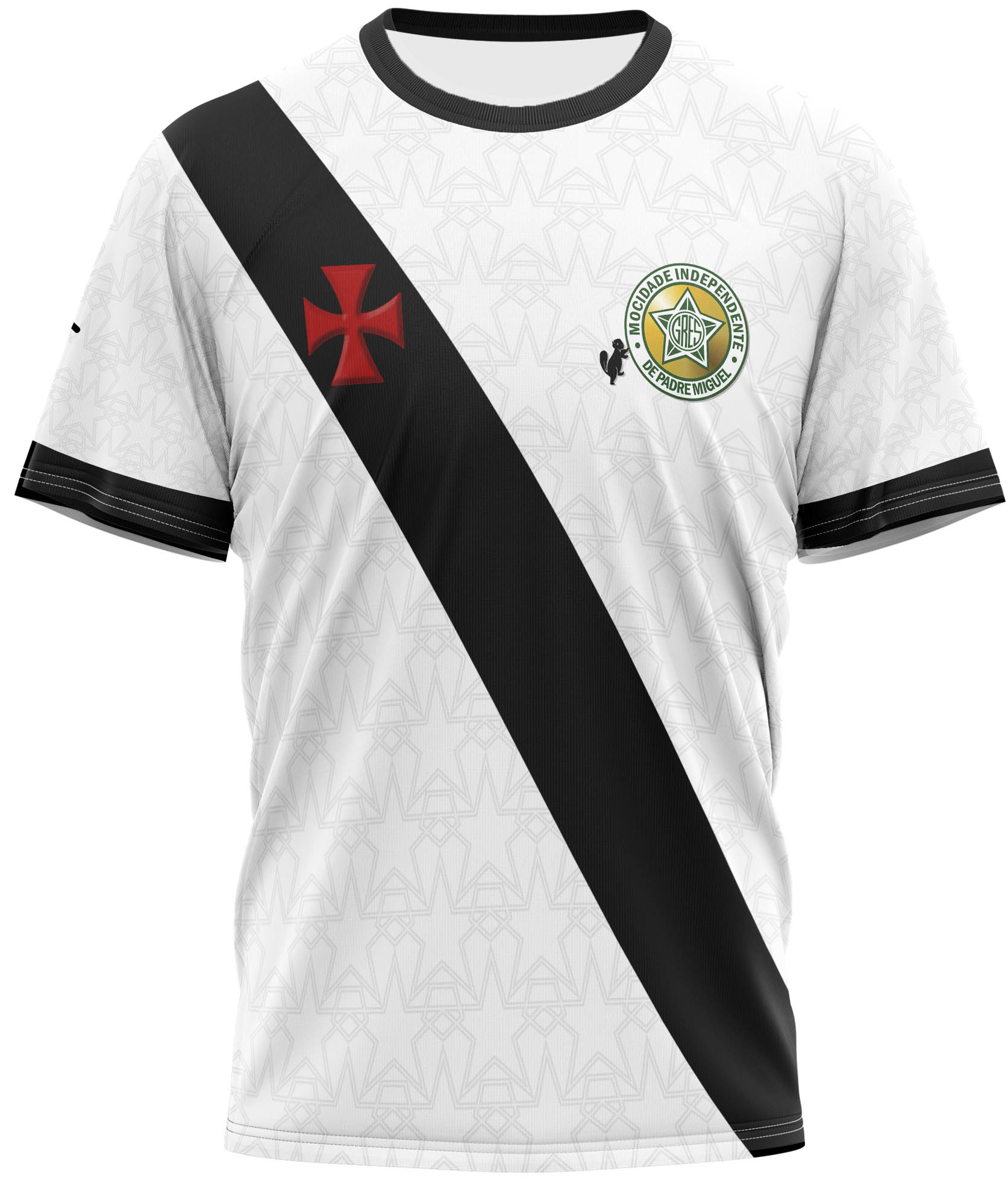 MPM A 010 (1) Camiseta Duas Paixões Mocidade / Vasco- Mocidade Indep. Padre Miguel - Imagem 1