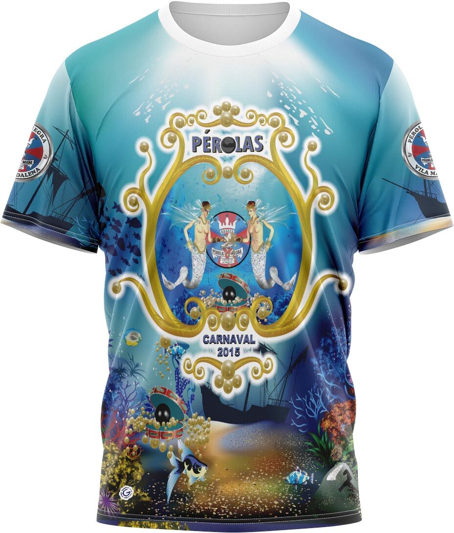 Exclusive Mockups for Branding and Packaging Design Camiseta Enredo 2015 - Perola Negra - Imagem 1