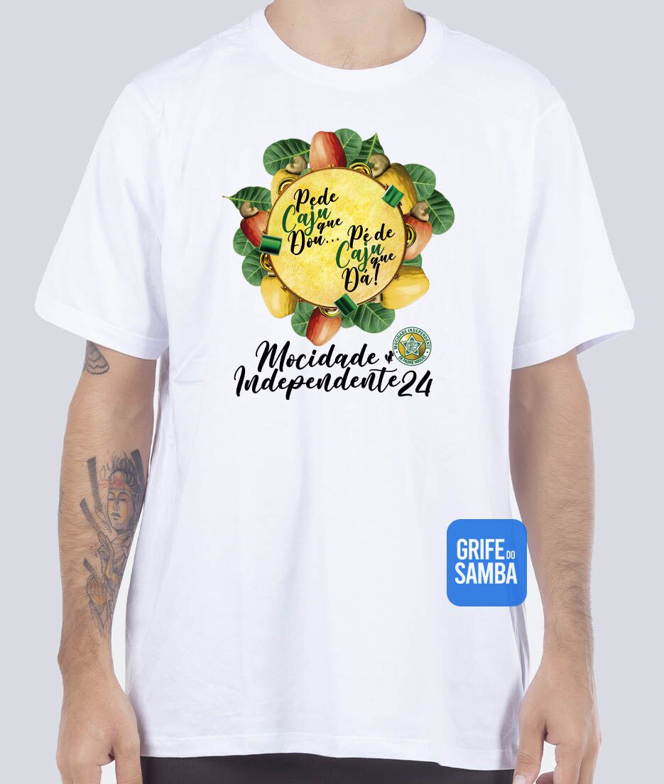 MPM S 003 BRANCA Camiseta Mocidade Indep. De Padre Miguel - Enredo 2024 - Imagem 1